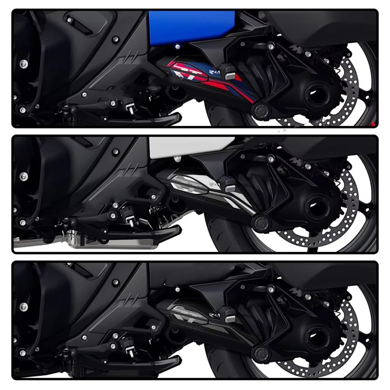 Compatibile Con Per R1300 Per RT 2025-2026 Carbon Look 3D Gel Protezione Braccio Posteriore Moto Adesivo Impermeabile Antiscivolo Serbatoio(D)
