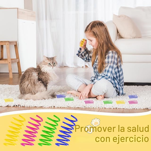 Foto 6 de 7 de Staranry 80 Piezas Muelles para Gatos（Multicolor）