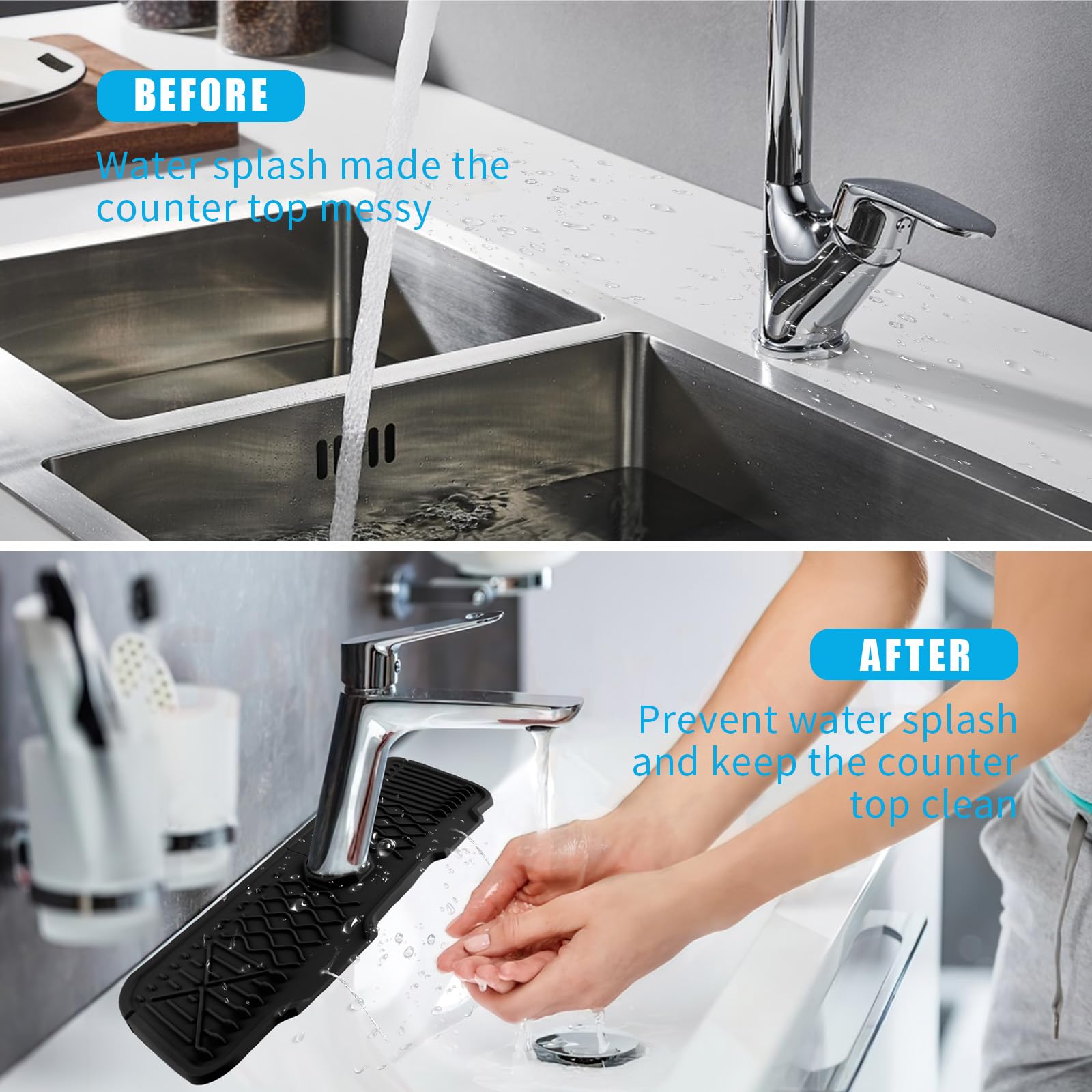 Protection De Bord D'évier De 50,8 Cm, Protection Anti-éclaboussures Pour évier De Cuisine, Protection De Bord Pour Plan De Travail | Leroy Merlin