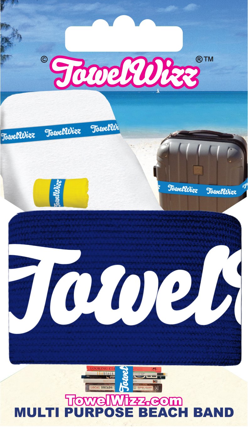 Towelwizz Multi Purpose Beach Band NAVY BLUE