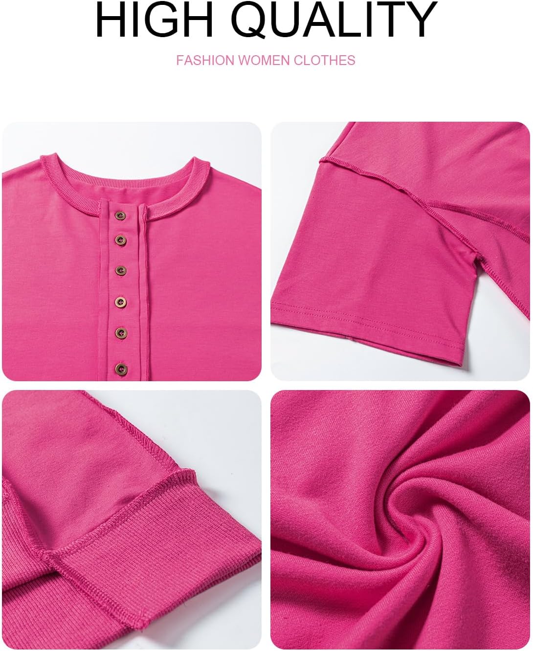 SHEWIN Women's Fashion Oversized T Shirts Casual Short Sleeve Reverse Seam Summer Tops Tees - Image 7