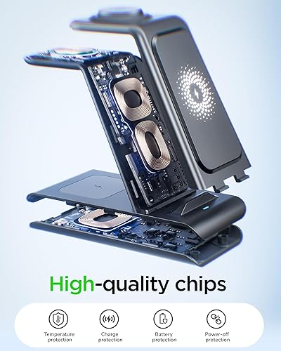 Miniatura 9 de Estación de carga inalámbrica mejorada compatible con Samsung Cargador inalámbrico Magnet Galaxy Watch 5 Pro43 Active 21 Galaxy S2322S21S20S10eNote