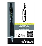PILOT G2 Mini Premium Gel Pens, Fine Point 0.7mm, Black Ink, 12-Pack – view 2
