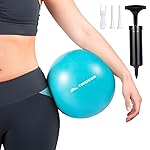 Trideer Pilates Ball 9 Inch with Pump, Exercise Balls Physical Therapy, Physical Therapy Equipment, Small Exercise Ball Between Knees, Small Pilates Ball for Yoga, Core, Office&Home Gym