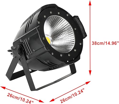 Miniatura 7 de Luz LED COB de 200 W para escenario, luz blanca cálida fría DMX audiencia para salas de baile, KTV, fiesta, decoración del hogar, boda