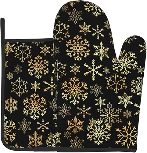 Miniatura 10 de Juego de 4 manoplas de horno y soportes para ollas con fondo de mármol azul, con textura de mármol, guantes de horno y agarradera, adecuados para