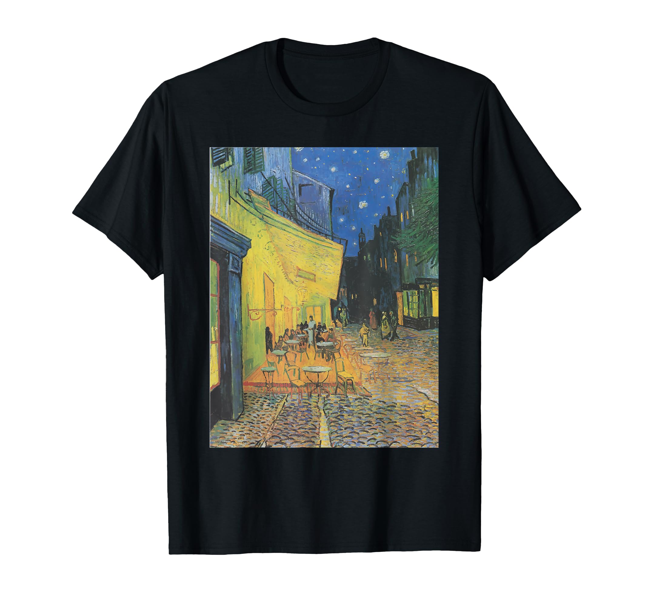 Amazon | フィンセントファンゴッホの夜のカフェテラス Tシャツ