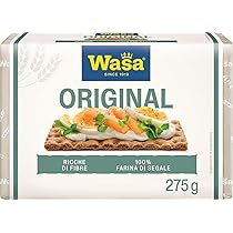 Wasa Original, Crackers con 100% Farina di Segale, Ricchi di Fibre, 275 g
