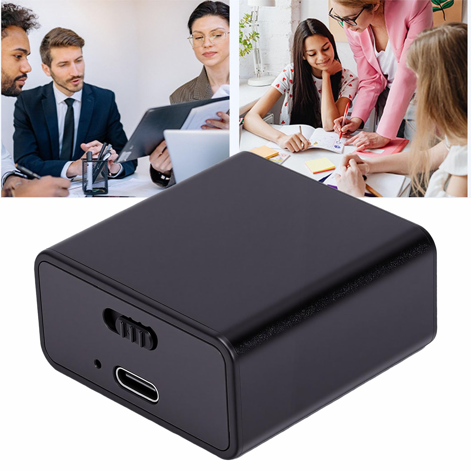 Enregistreur Vocal AI, Traduction et Transcription en 255 Langues avec Contrôle par Application Bluetooth pour Les Réunions et Les Voyages (ShChGB)