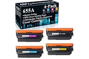 HP J8A13A 655A Toner Cartridge 4-Pack