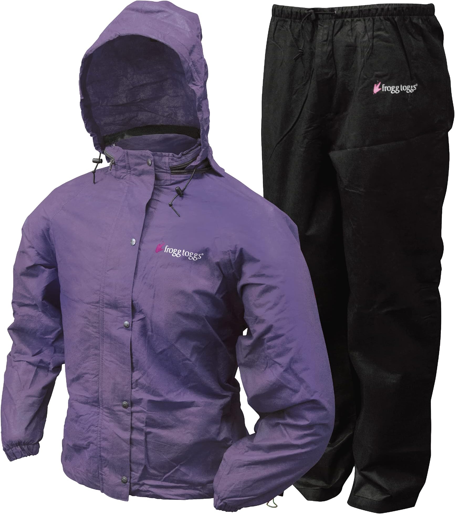 FROGG TOGGSWomen's Classic All-Purpose Waterproof Breathable Rain Suit, Black, Small