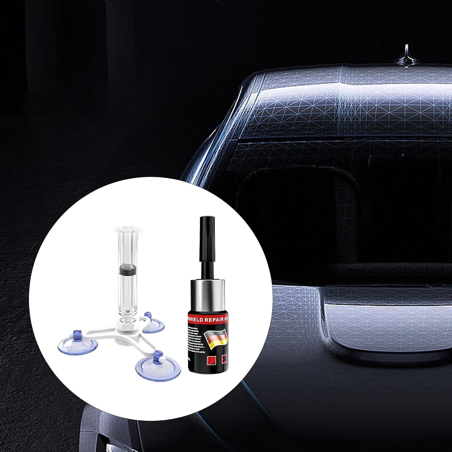 Professional Windshield Cracks Restoration Liquid Car Glass Scratch Repair for Emergencies Night Repair None Windshield Scratch Remover