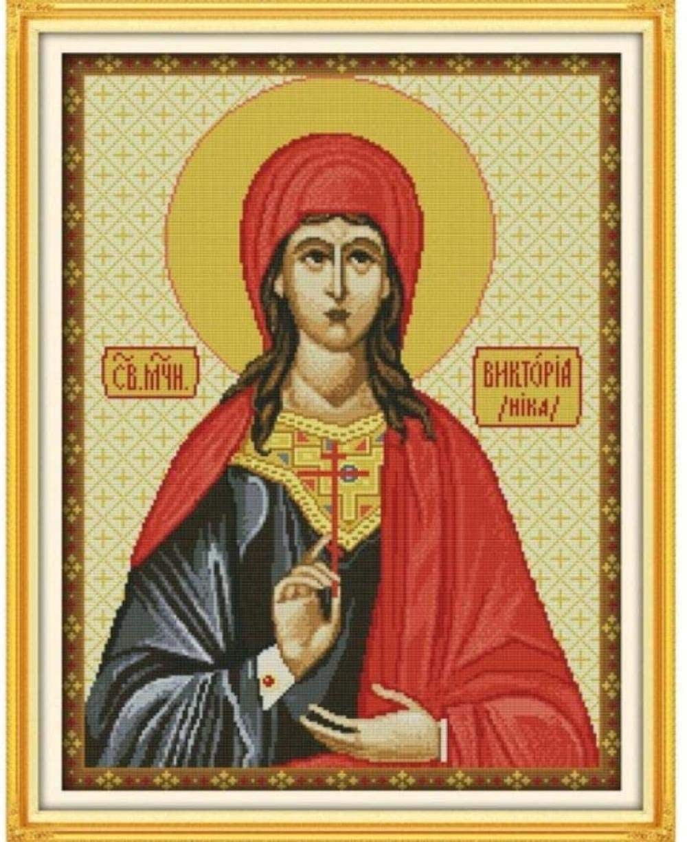 NA/ Artigianato per Adulti Dea delle Figure religiose Set da Ricamo arazzo 44 x 62 cm Include Filo di Cotone multifilo [] Bordado con aguja 5D HD cod 532