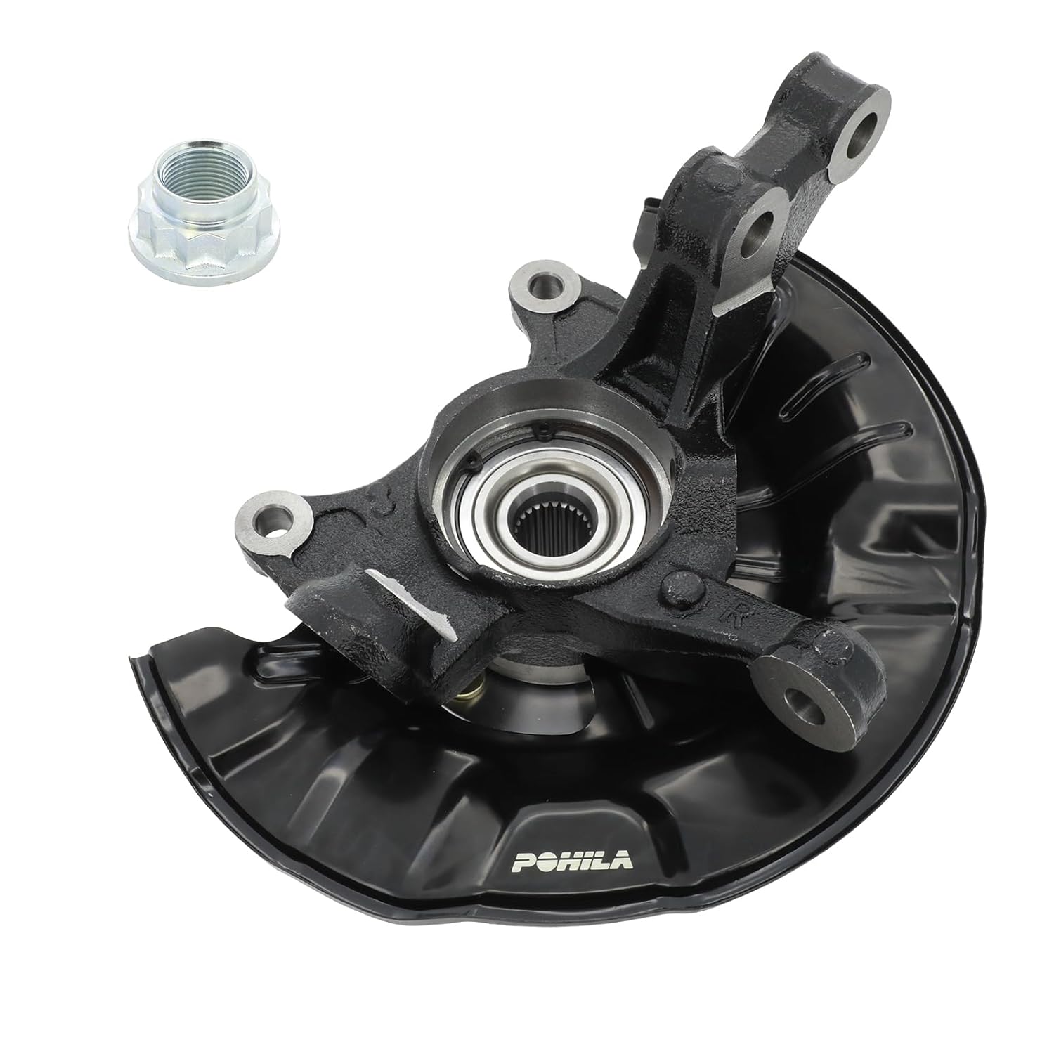 Front Right Steering Knuckle & Wheel Bearing Hub Assembly for Toyota Corolla 2014-2018, Matrix 2014, 698-476 698476, Right Passenger Side