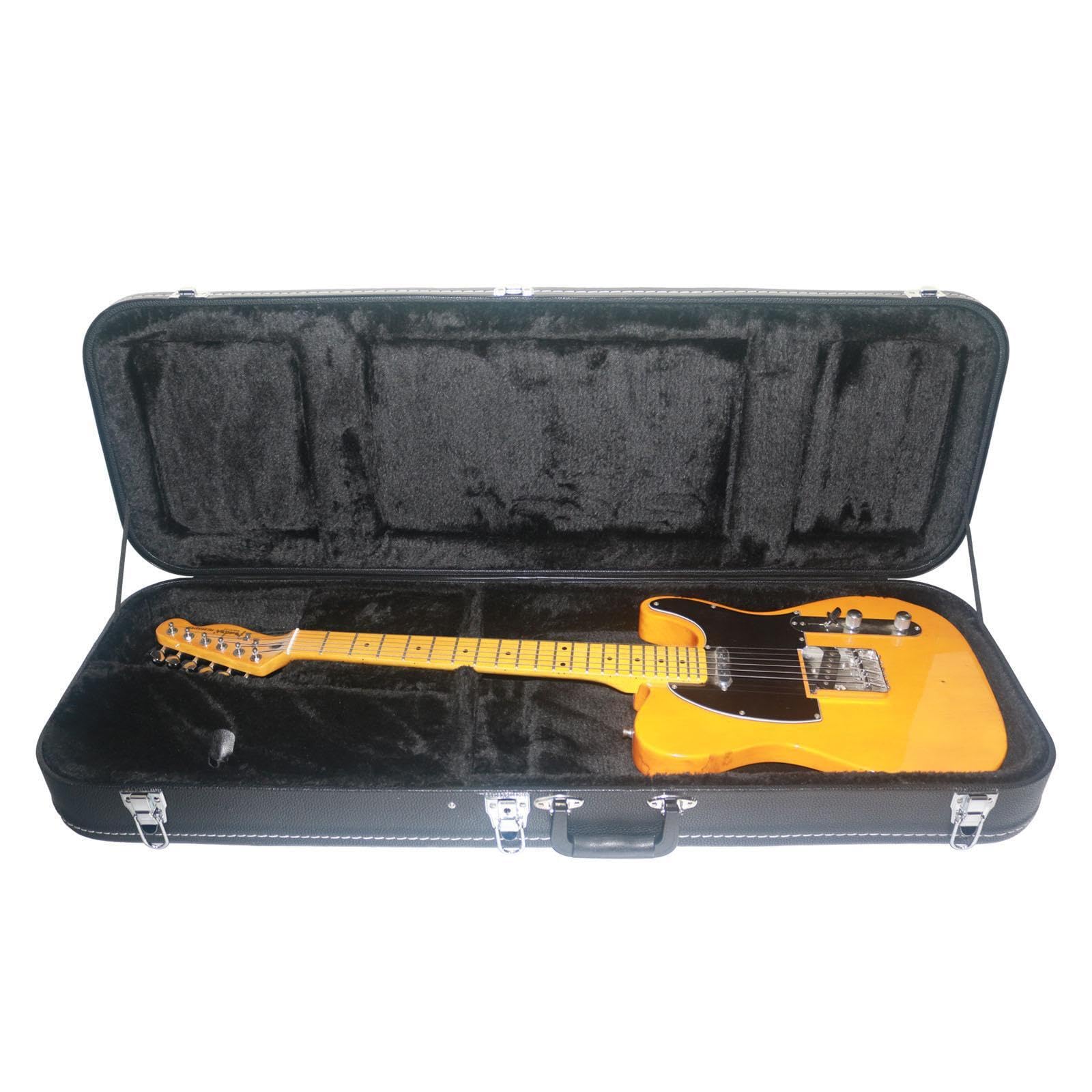 Custodia rigida per chitarra elettrica antiurto, custodia per basso per musicisti all'aperto, borsa da trasporto imbottita e morbida per esterni