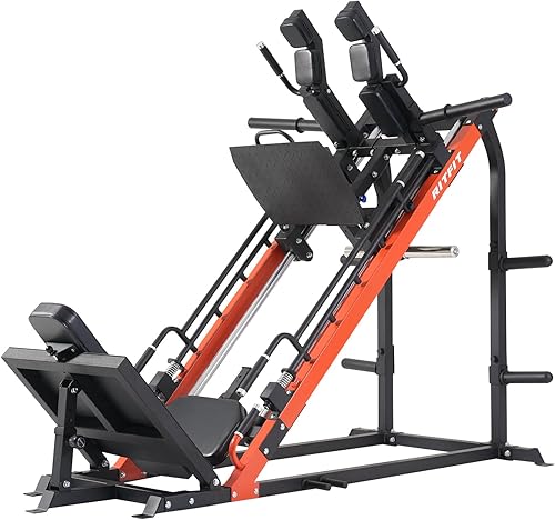 Miniatura 9 de RitFit Máquina de sentadillas 3 en 1 para gimnasio en casa, capacidad de 1500 libras, diseño compacto que ahorra espacio con múltiples ángulos de