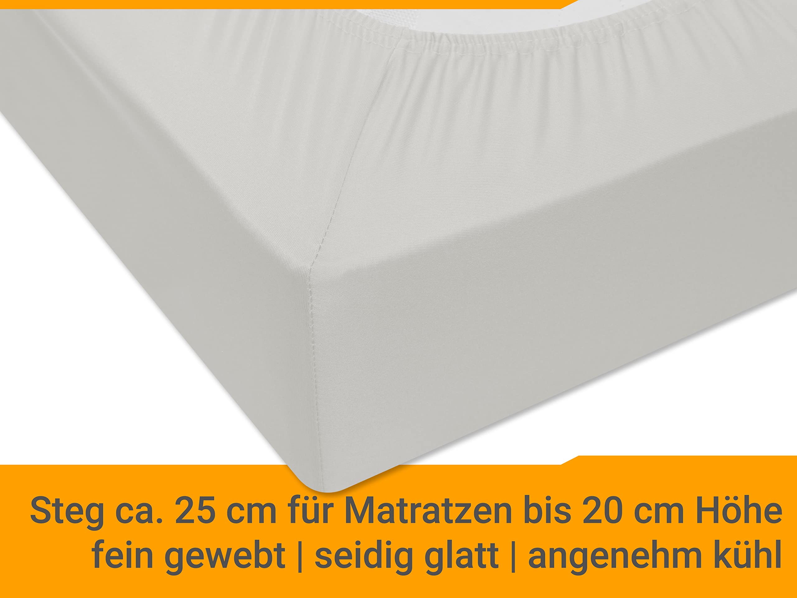 npluseins Microvezel hoeslaken - ademend en geschikt voor mensen met een allergie 1519.2192, ca. 140-160 x 200 cm, rood