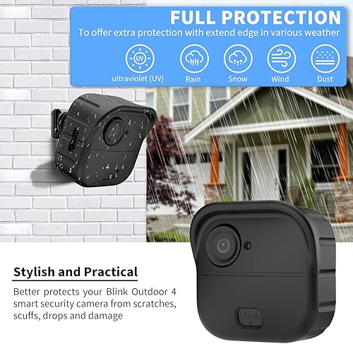 Miniatura 3 de WOFRO - Paquete de 3 fundas protectoras de silicona para Blink Outdoor 4 (4. generación), funda de silicona para Blink Outdoor 4, accesorios para