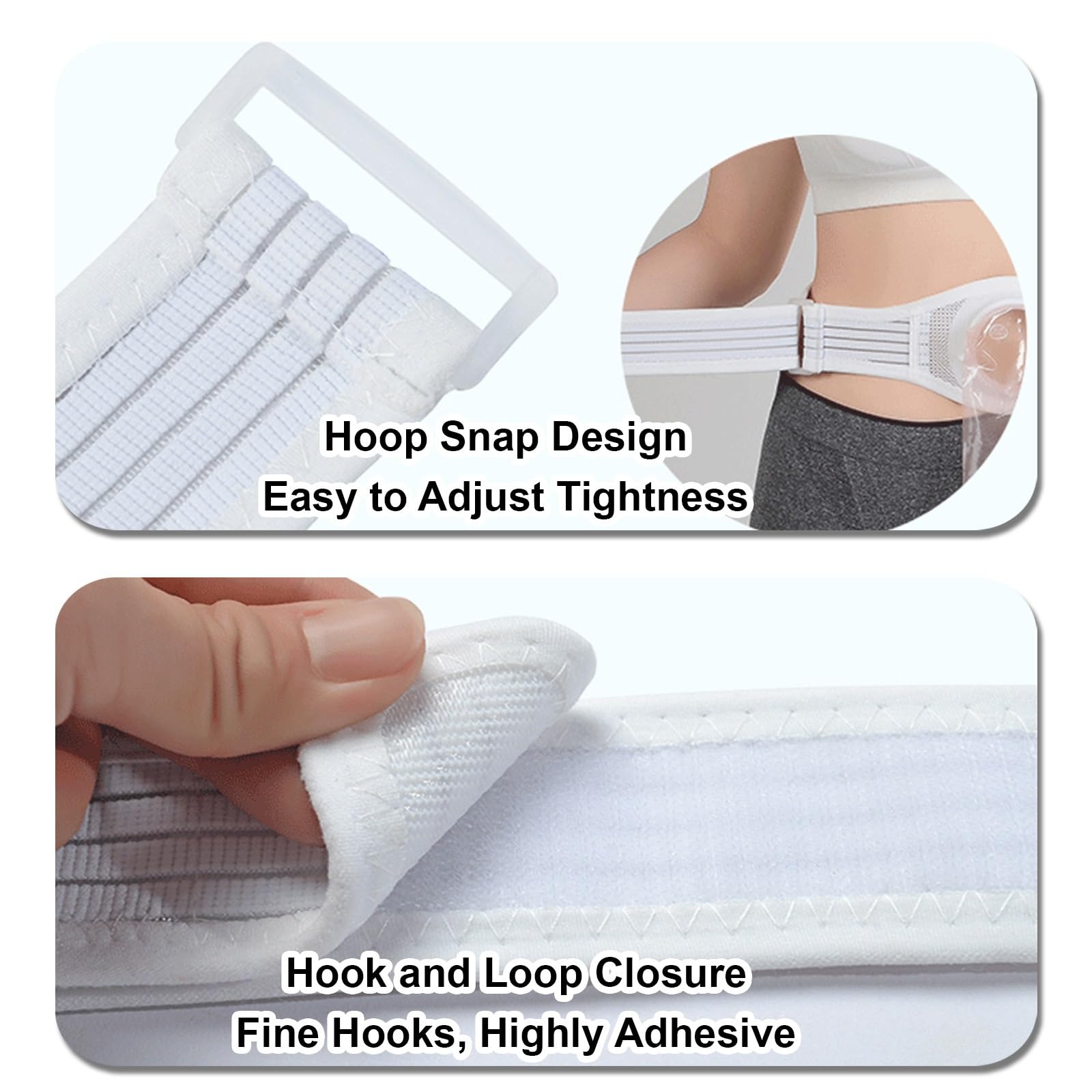 Verstellbarer Stoma Bandage, Diskreter Stoma Zubehör für Männer Und Frauen, Ostomie Gürtel für Den Alltag und Die Postoperative Versorgung(Small)