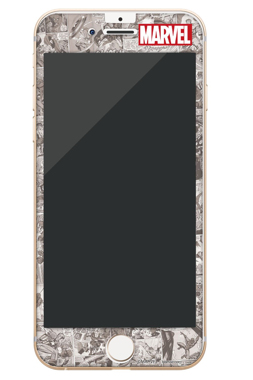 Amazon Marvel マーベル Iphone8 7 6s 6 ガラスフィルム キャラクター 液晶保護フィルム コミック Hamee ハミィ 家電 カメラ