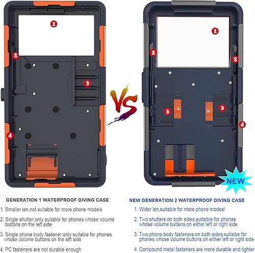 Miniatura 5 de Funda protectora impermeable para buceo profesional, natación al aire libre, esnórquel, surf, subacuático, foto, video, carcasa para iPhone Galaxy