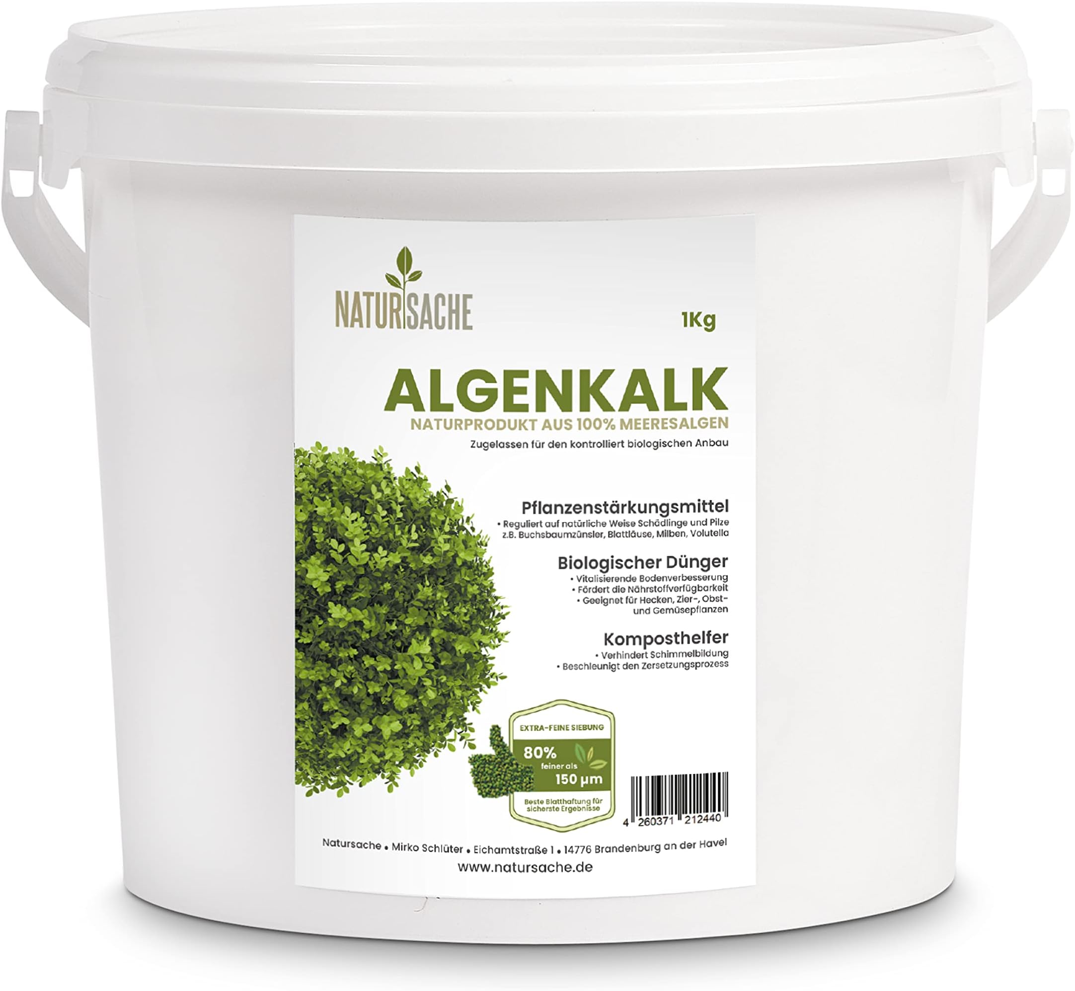 Compo Algenkalk für Buchsbäume, Pulver, Pflanzenstärkungsmittel zur