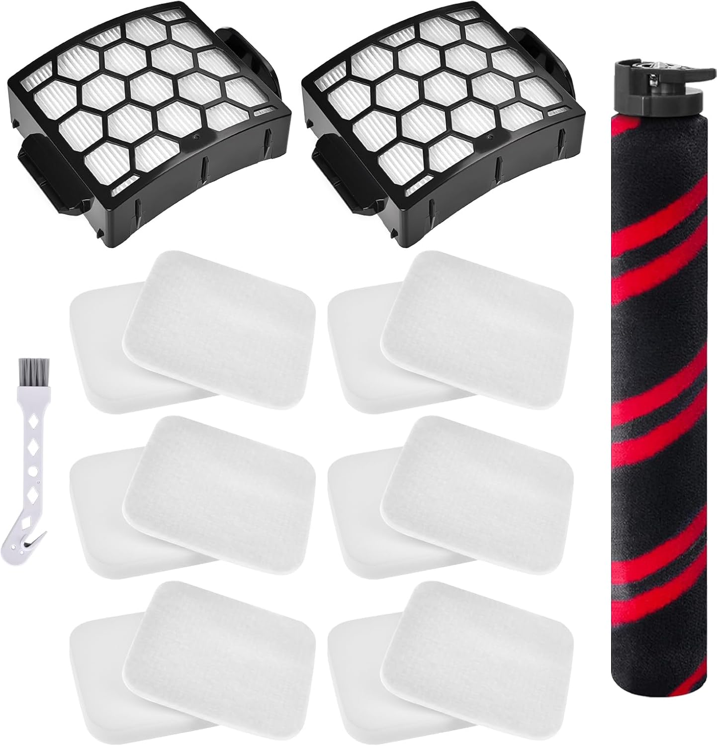 LA702 Filter Brush Roller Accessories Compatible with Shark Rotator Lift-Away Duo Clean PowerFins LA700 LA701 LA555 Upright Vacuum Cleaner Replacement Parts XHF320 XFFK320 1539FC3000