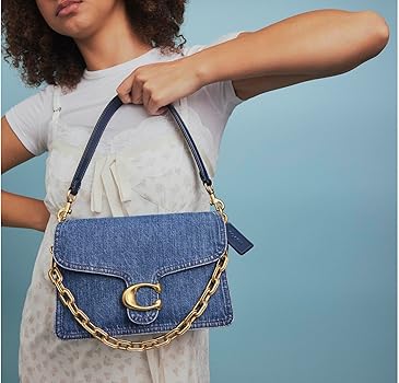 Amazon | コーチ チェーン タビー ショルダーバッグ デニム B4