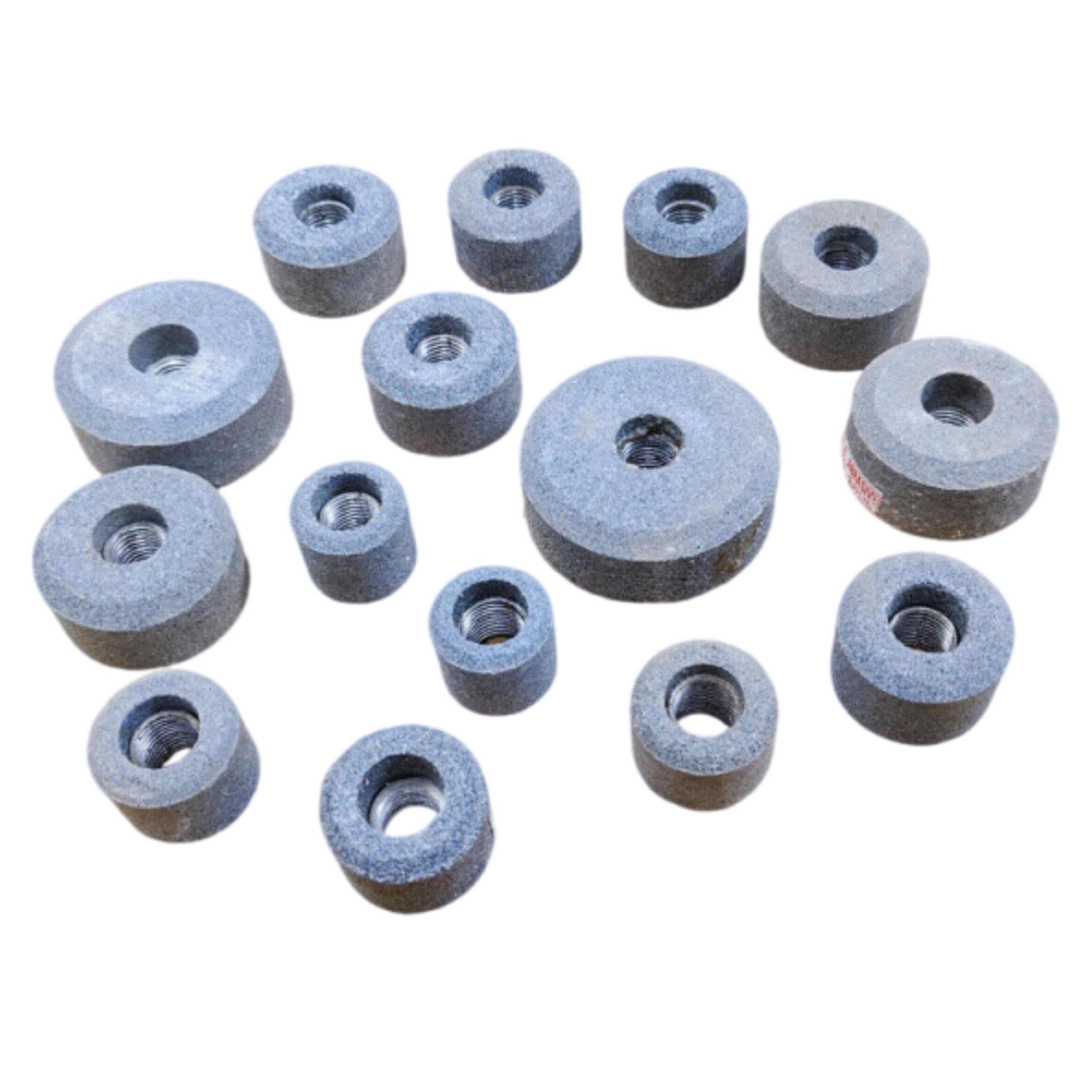 TAURISH Black and Decker Valve Seat Grinder Stone Set 15 Pieces, 100 Grit Compatible with - 9/16" x 16 TPI Thread