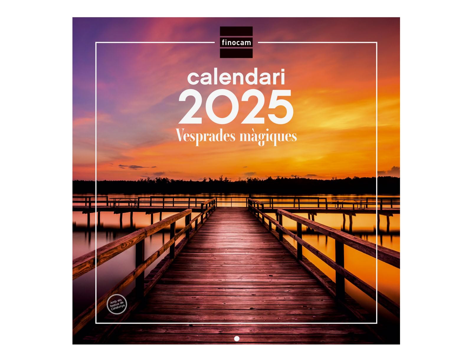 Finocam - Calendar Wall Pictures 30x30 to Write 2025 Month View January 2025 - December 2025 (12 months) Magical sunsets Catalan
