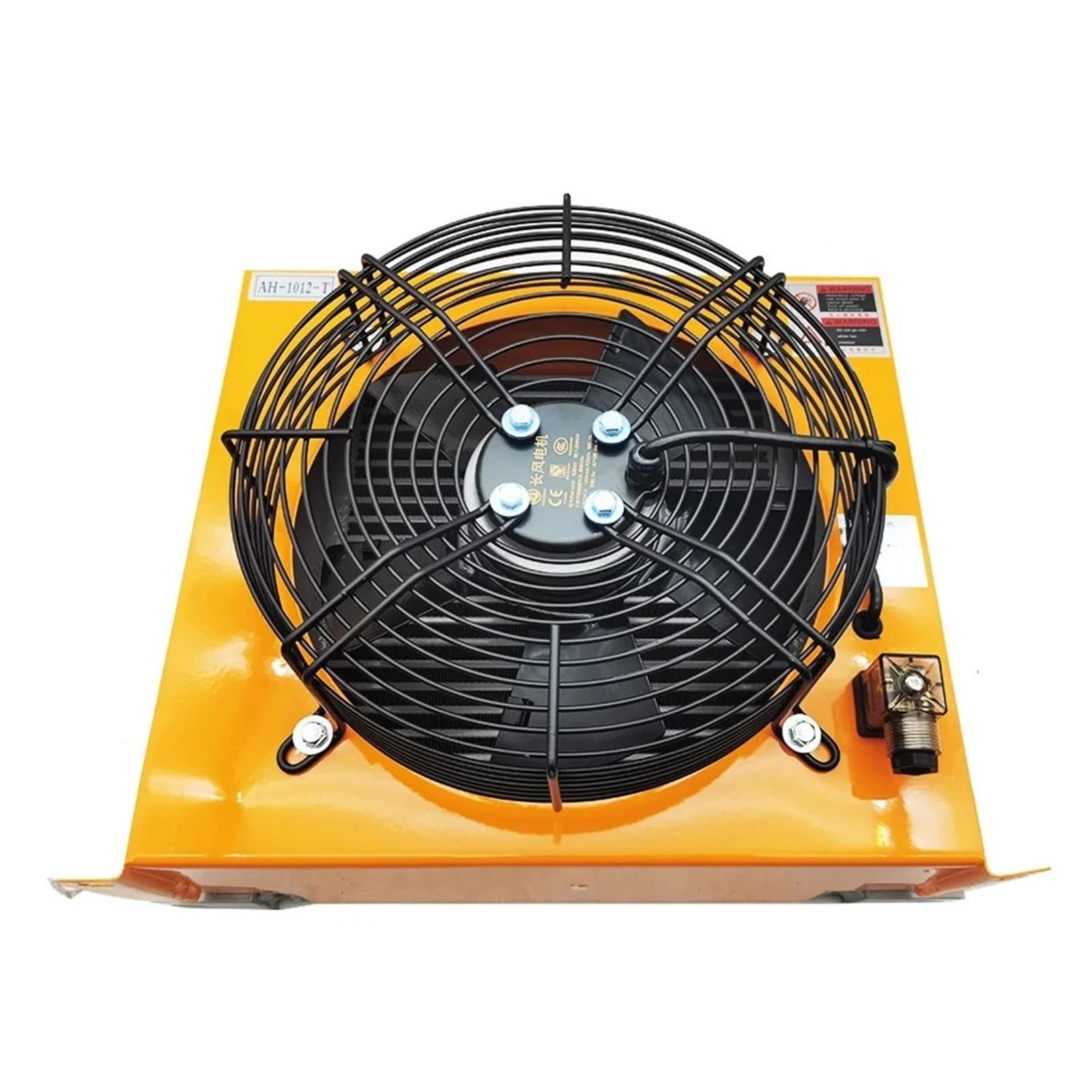 Tlxgstzvbfq Orange Ah1012t-Ca Hydraulic Air Cooler 100L/Min Air Cooled Oil Radiator Plate-Fin Hydraulic Aluminum Heat Exchanger Fan Replacement(Ac220v)