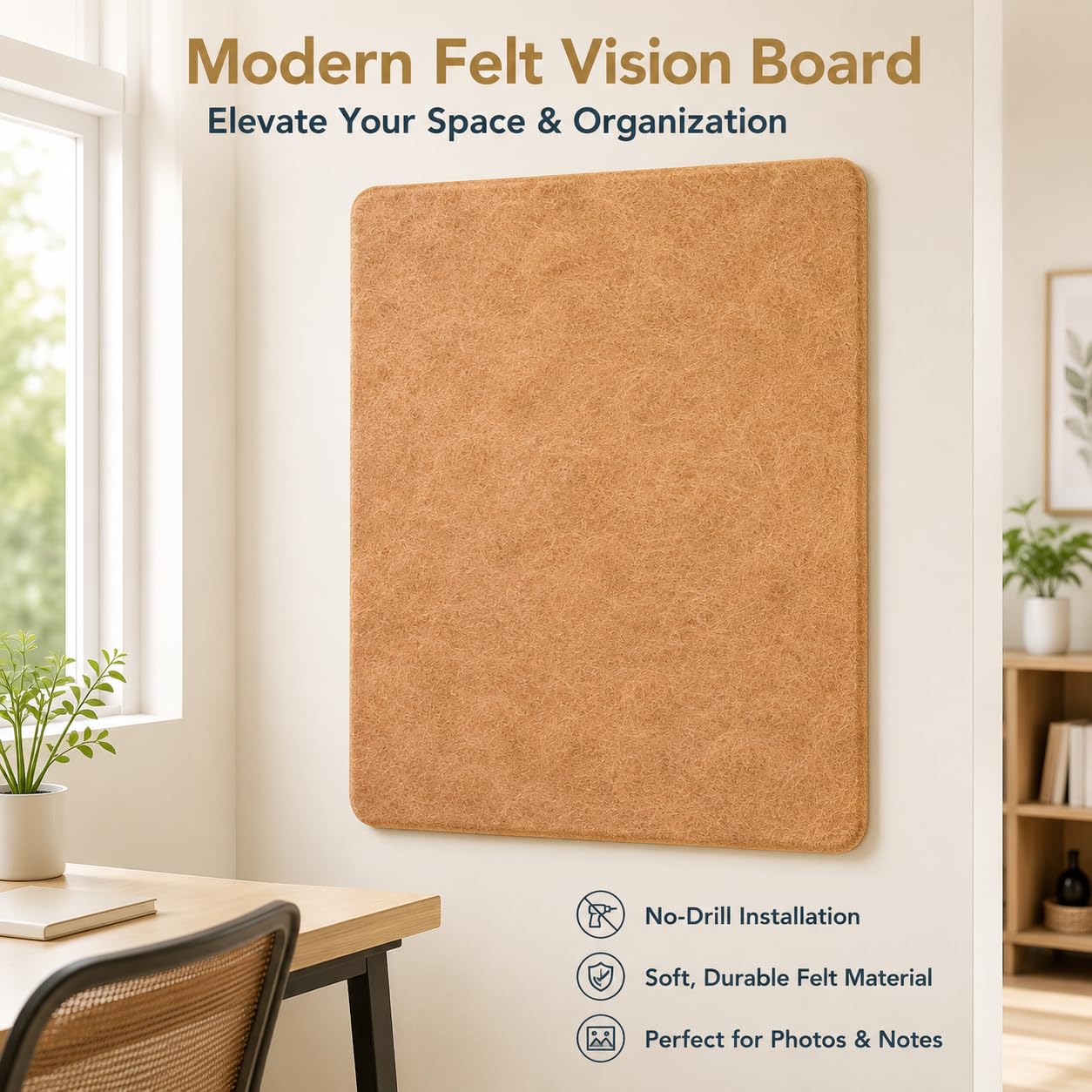 Lavagna Feltro Bambini, Giochi Montessoriani 1 Anno Adesivi, Pannello Sensoriale Educativo, Libro Interattivo Grigio/Cammello/Oro, yellow Longan, 80 * 120
