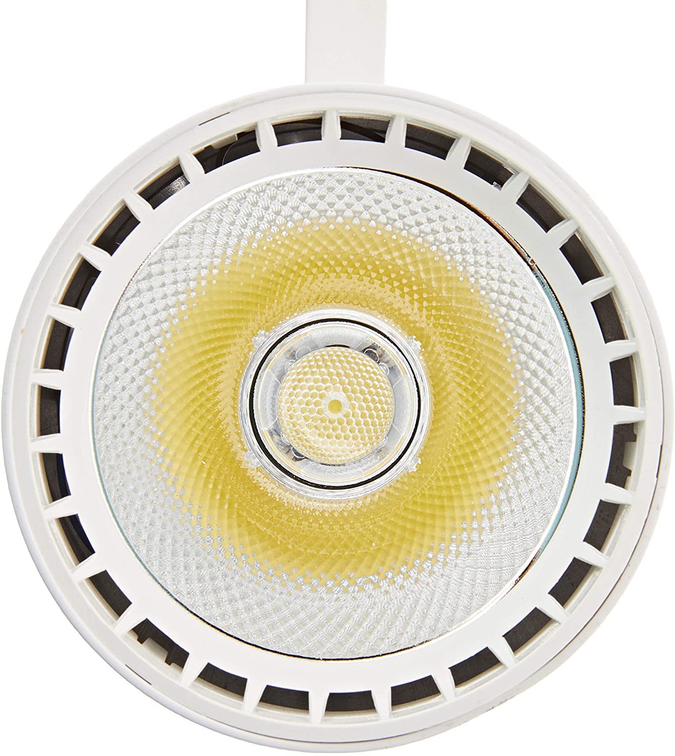 Spot LED rail 40 W lumière blanche froide 6000 K monophasé blanc