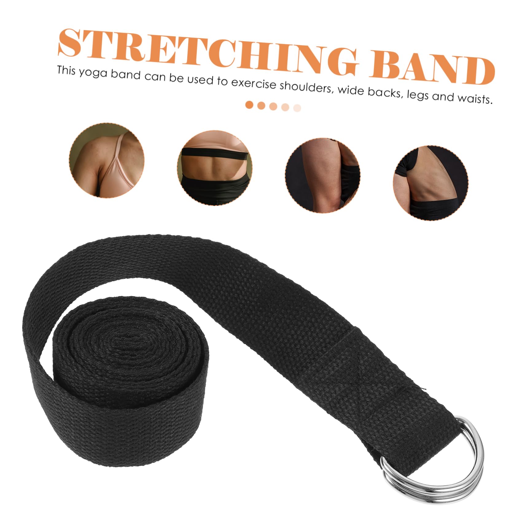 SUPVOX Yoga Bands Pcs Thick Stretching Straps for Yoga Fitness Gym Supply Mat Holder