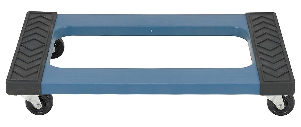 Vestil PDOC-1830 Plastic Dolly with Rubber Ends 30 In. x 18