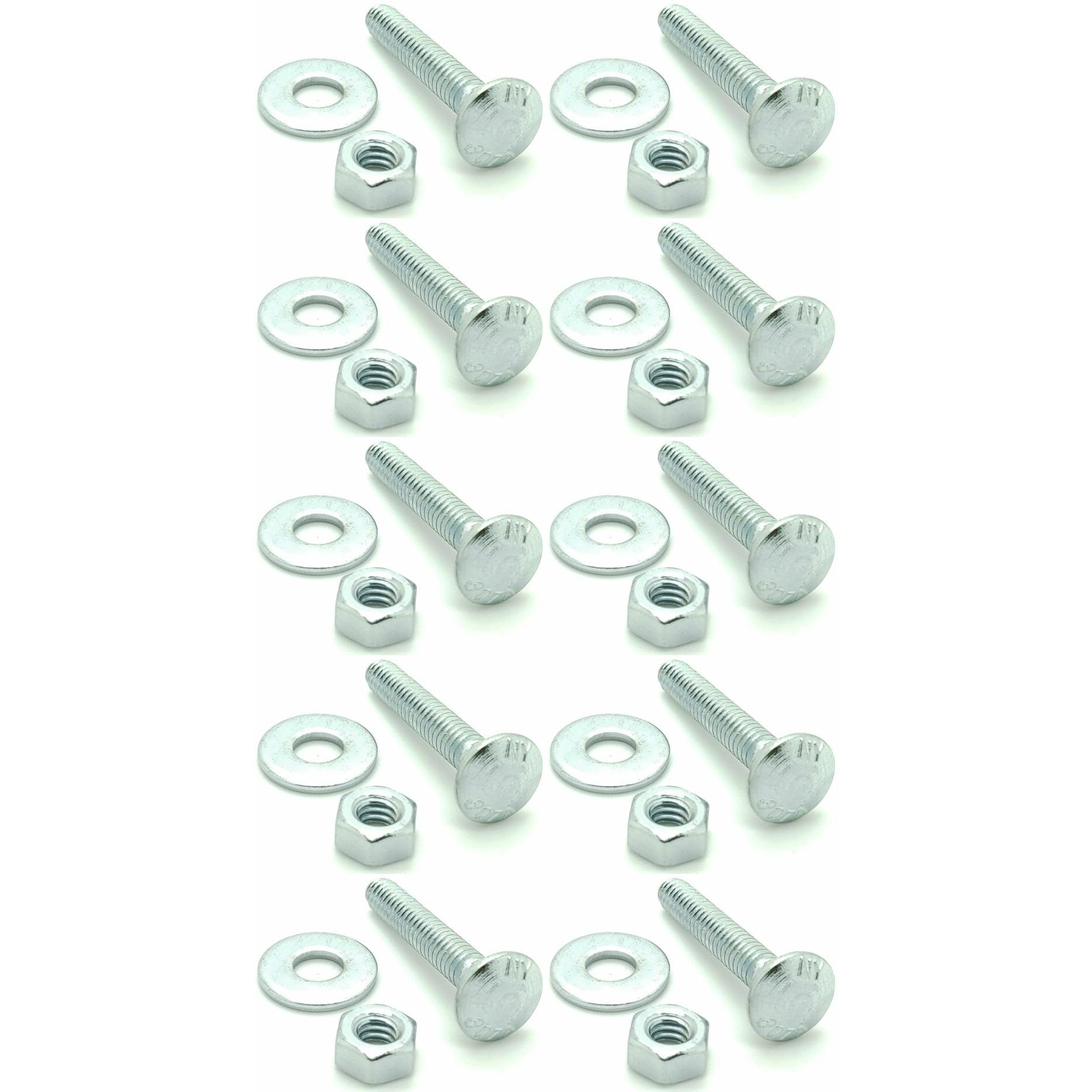 Immech Nut & Bolt Set 300 Pcs Set, M6 X 50mm Hex Head Screws, Hex Head Bolt With Nut & Washer, Zinc-Coated 225 (75 Pcs Each) Price In India - Buy Immech - Foto 5