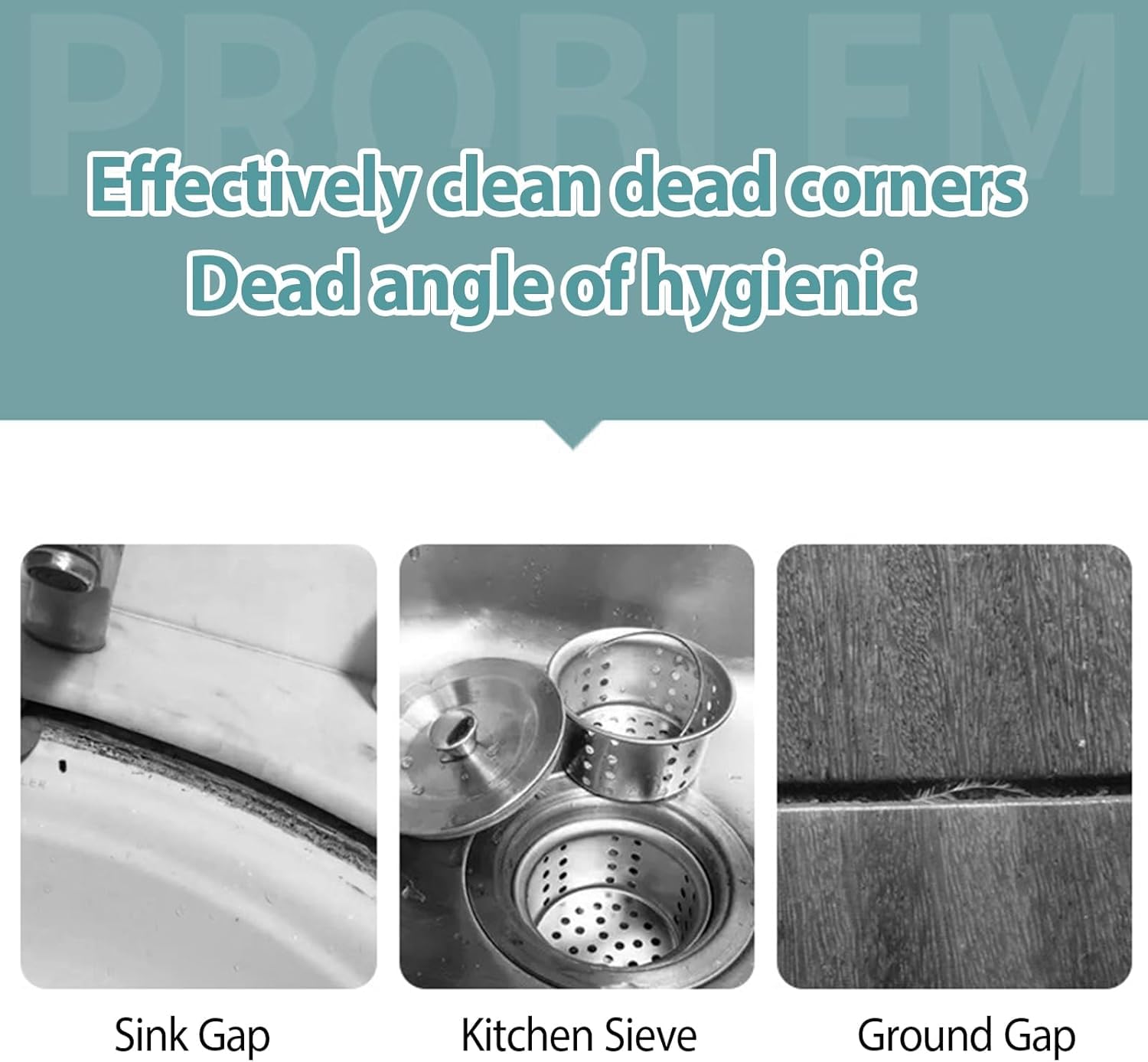 SARTHU 5 pcs Gaps Cleaning Brush, Dead Corners Multifunctional Brushes,Groove Gap Cleaning Tools, Flexible Cleaning Brushes for Narrow Spaces,Bathroom Kitchen Tiles Window Slots 4