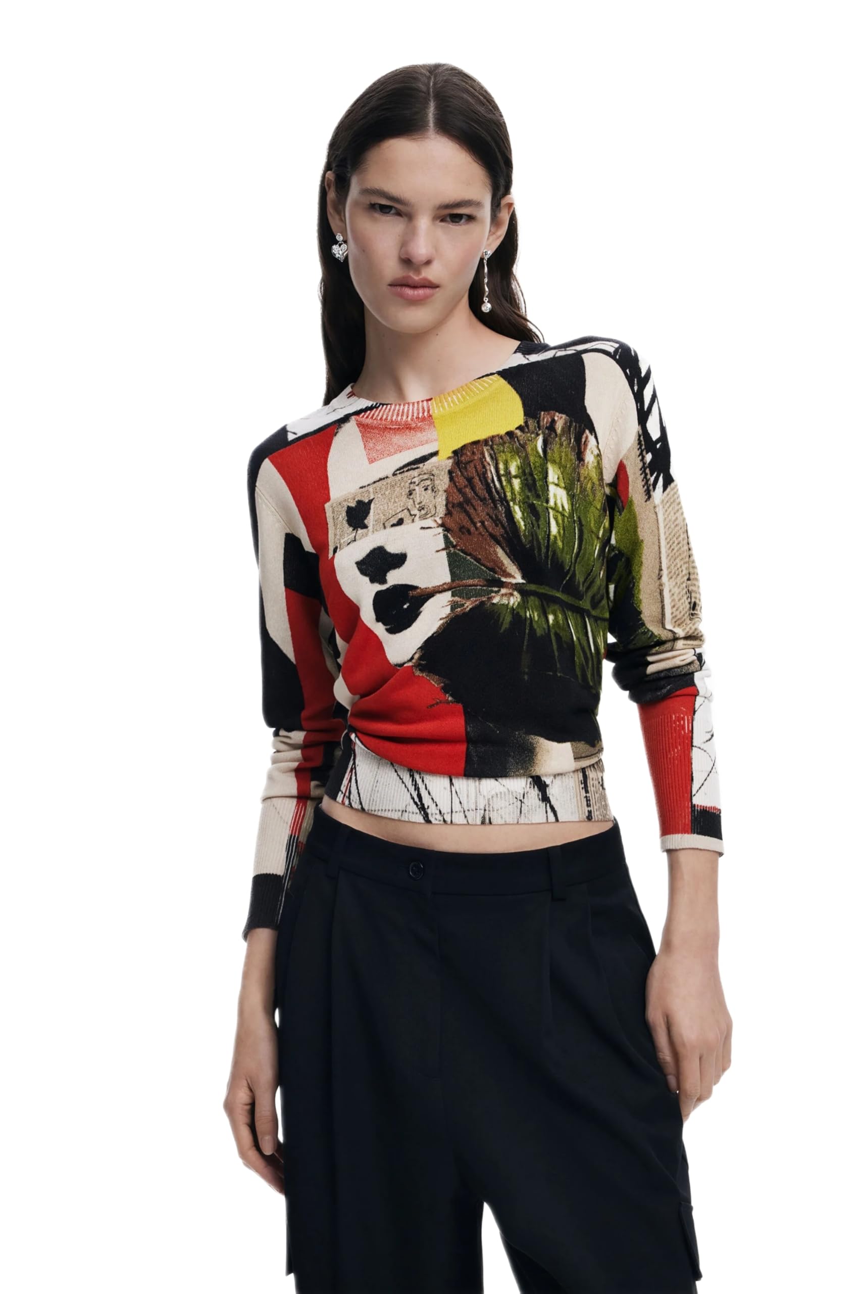 Desigual Womens Sweater Designed by Mr Christian Lacroix