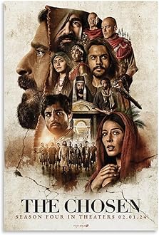 Loopo The Chosen Movie Posters for Room Aesthetic Canvas Wall Art Decor 24x36inch(60x90cm), Unframe-style