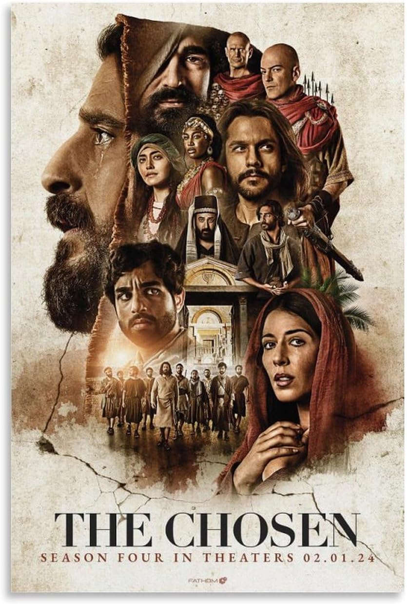 Loopo The Chosen Movie Posters for Room Aesthetic Canvas Wall Art Decor 24x36inch(60x90cm), Unframe-style