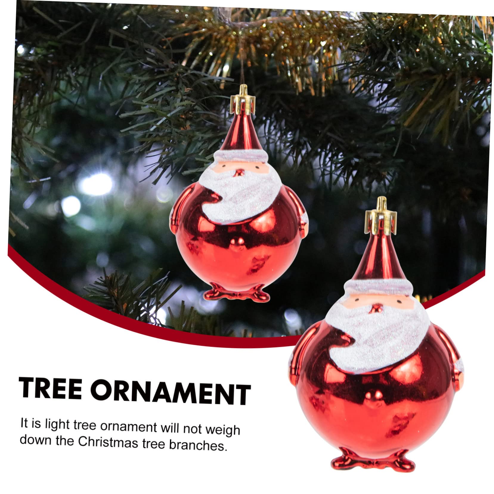 Amosfun Weihnachtskugel 5 Sätze Christbaumschmuck Weihnachtsdeko Weihnachts Party Weihnachtsstiefel Dekorationen Hängende Weihnachtskugeln Weihnachtsbaumschmuck Zum Aufhängen Rote Anhänger 6 Stück * 5