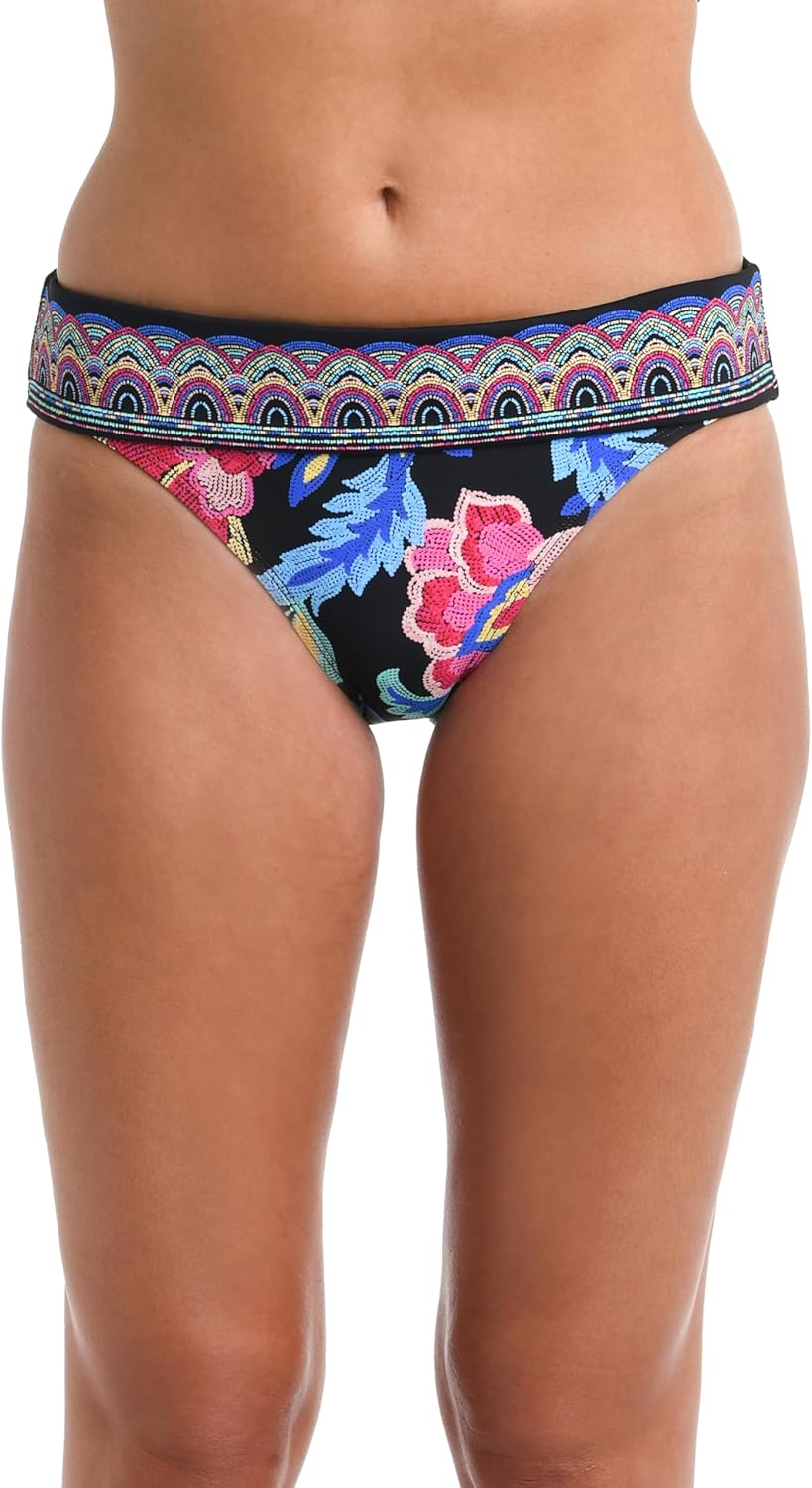 La Blanca Womens Shirred Band Hipster Swimsuit Bottom