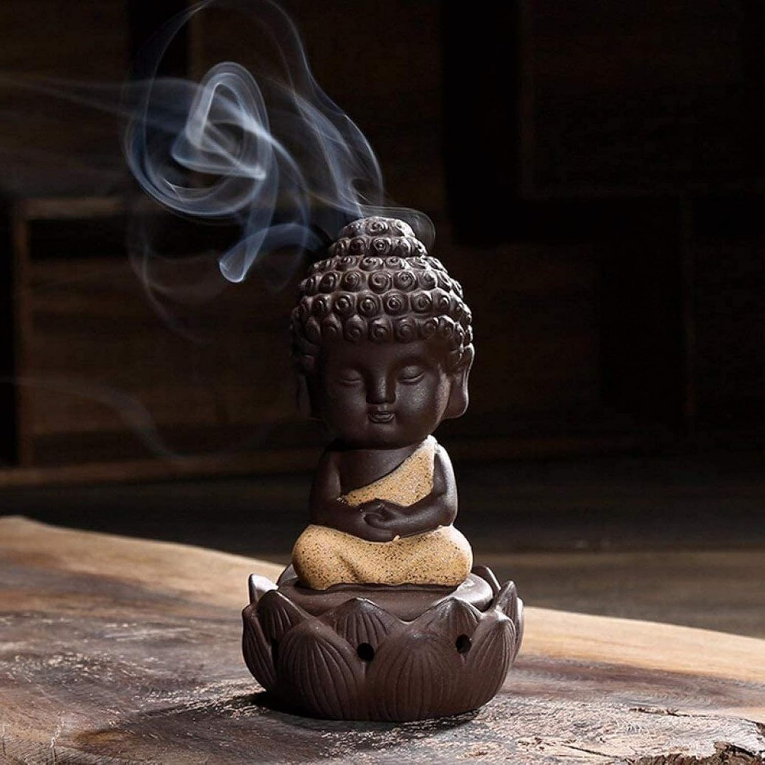 Incense Holder，Holder Coil Burner，Incense Stick Holder,Incense Burner ，Holder Burner，Incense Holder， Incense Holders Chinese Style Ceramic Incense Holder Stove Sandalwood Buddha Lotus Statue Incense B