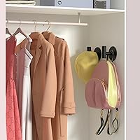 Vista 5 de Self-Adhesive Coat Hooks, Stainless Steel Heavy Duty Wall Hooks, Towel Hooks for Hanging Robes, Aprons, Coats and Hats in Bathrooms,Kitchens and