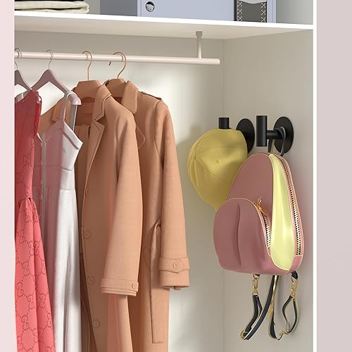 Miniatura 5 de Ganchos autoadhesivos, ganchos de pared de acero inoxidable resistentes, ganchos para toallas para colgar batas, delantales, abrigos y sombreros en