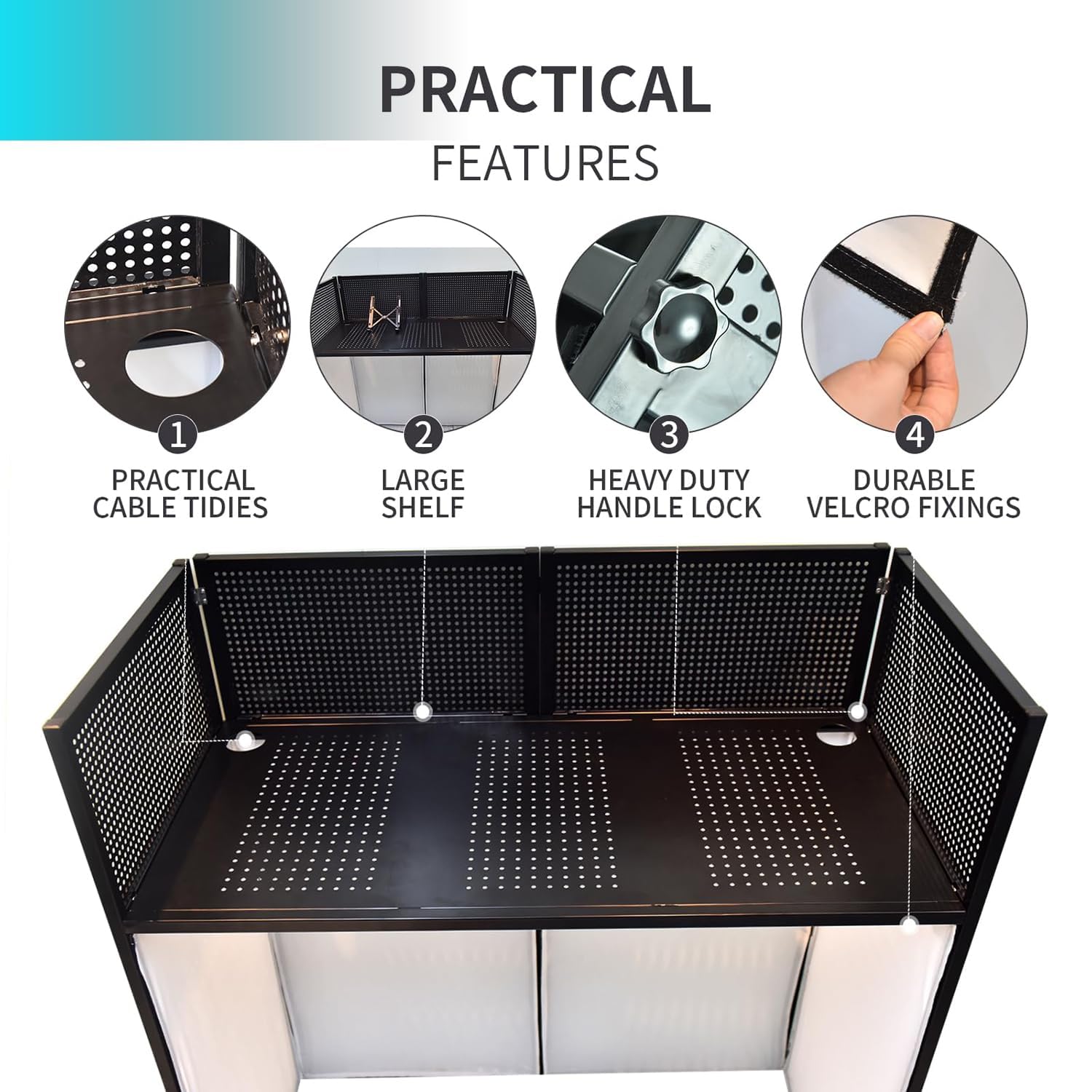 Amazon.co.jp: ポータブルDJファサードテーブルステーション