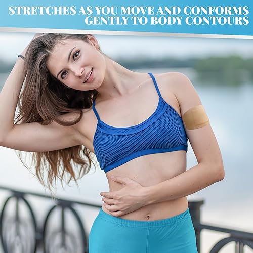 Miniatura 3 de Geiserailie 20 vendas adhesivas flexibles extra grandes de 6 x 3 pulgadas con almohadilla antiadherente, sin látex, eliminación sin dolor para el