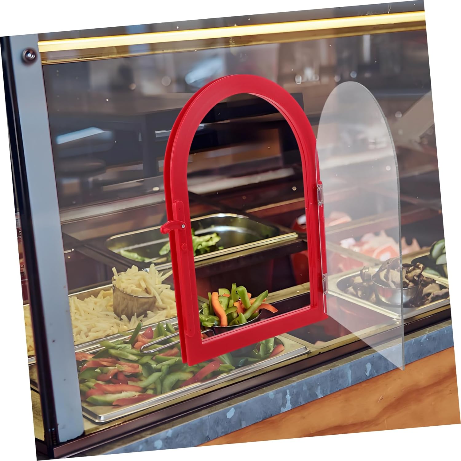 Outdoor Kitchen Cabinet Door Screen Acrylic Window for Bbq Replacement Showcase Access Food Trailer Accessory