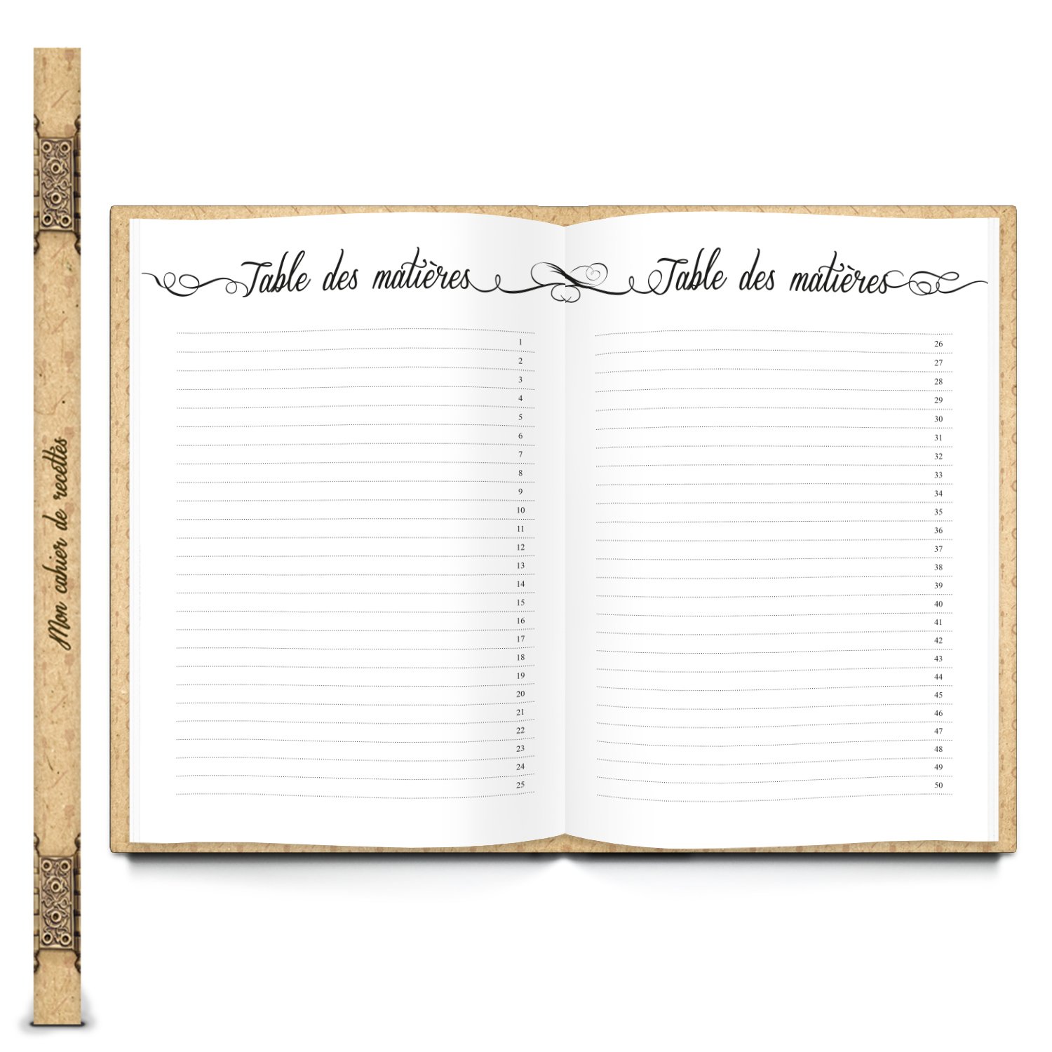 RECETTES JOURNALIERES 96 PAGES