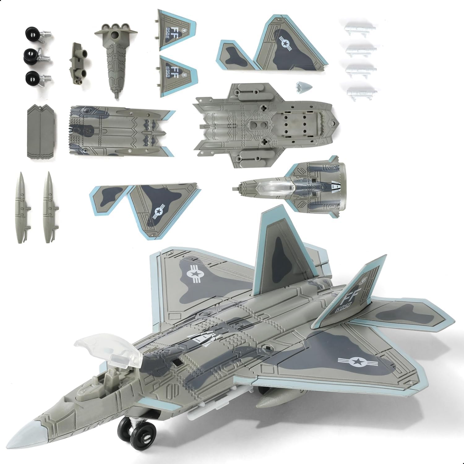B2 Bomber Model, Fighter Jet Model with Silver Stand, Toy Fighter Jet for Aviation Enthusiasts and Collectors, Home and Office Decoration, Coffee Hall and Bar Display-image-39